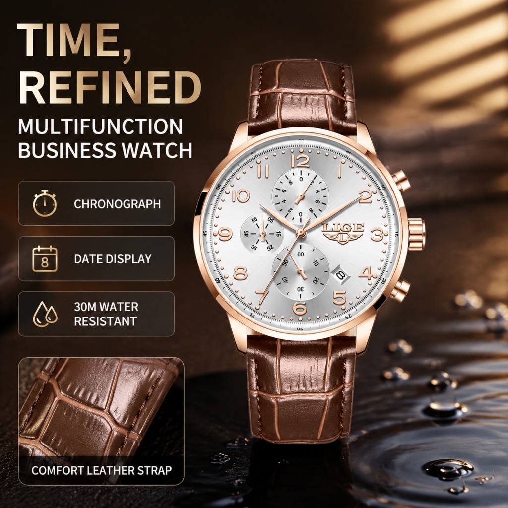 LIGE Nieuw Herenhorloge Mode T - Luxury Watch Top 10 recensie en prijs